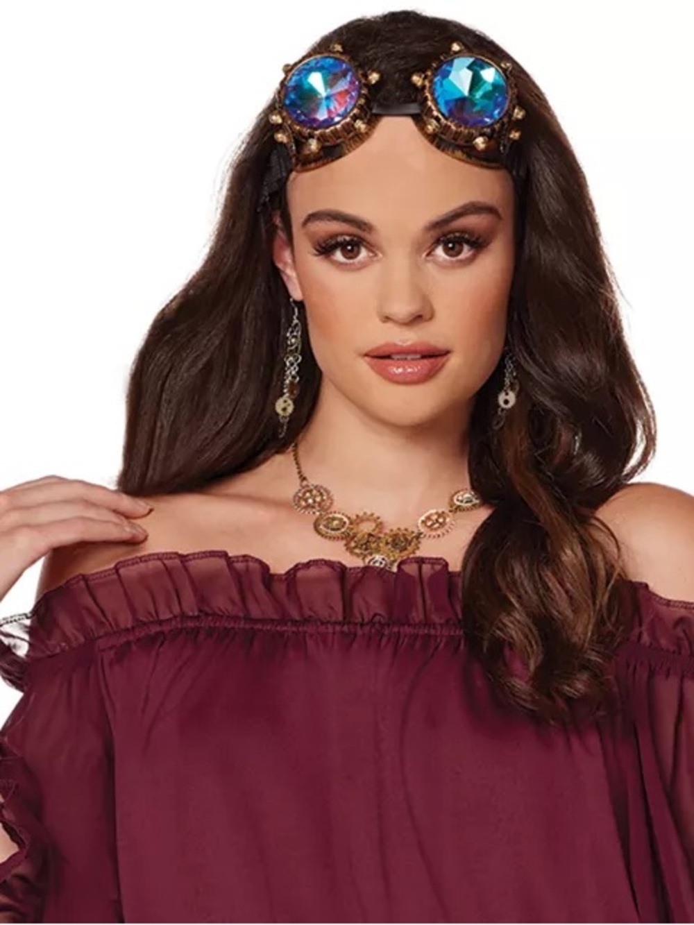 Adult Burgundy Peasant Top